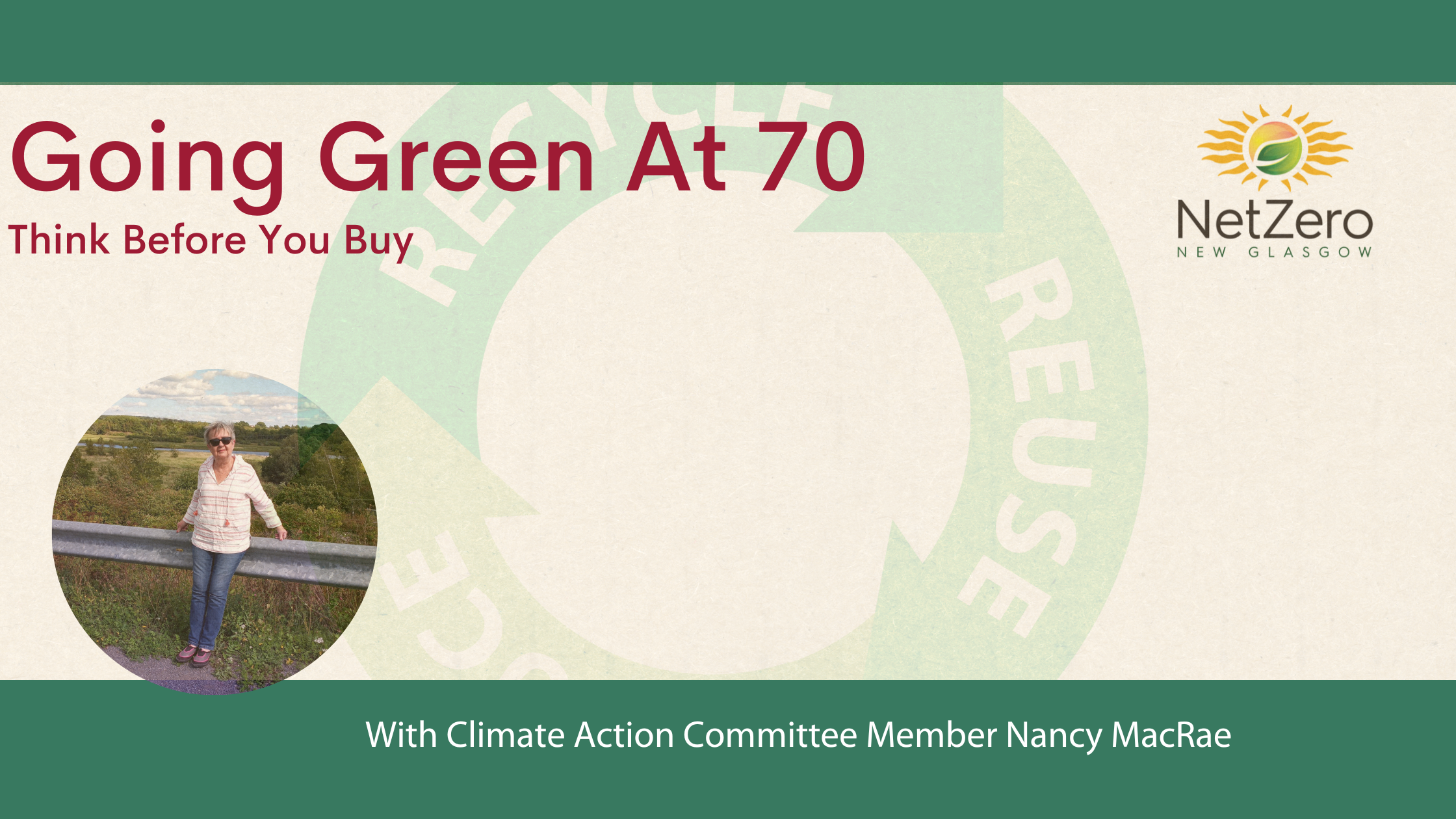 Going Green at 70 Blog Posts think before you buy